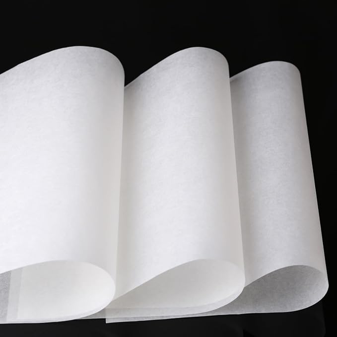 Parchment Paper Pre-Cut Sheets 2-Side Coating for Baking, Cooking, Frying, Oven & Flower Oil Extraction for Heating Press, 8"x12" 100 Pcs|Pack