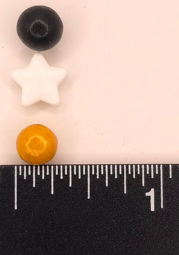 NCS Graduation Black, Gold, and White Edible Candy Sprinkle Mix, 8 ounces - Great for Cupcakes, Cookies, Cakes, Cake Pops