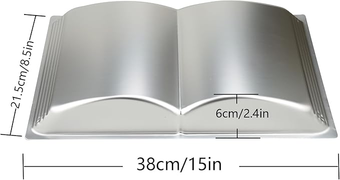 Book Shape Cake Pan, 3D Birthday Cake Pan, Aluminum Alloy Cake Molds Nonstick Baking Tools
