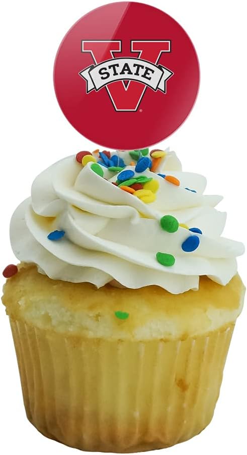 Valdosta Primary Logo Cupcake Picks Toppers Decoration Set of 6