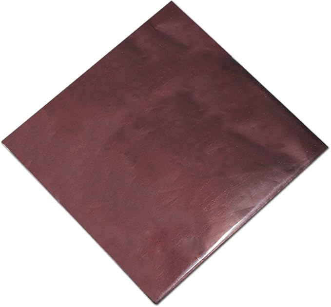 200 Pack 5.9x5.9 inch Chocolate Wrappers Aluminium Foil Square Sweets Lolly Paper Wrapping for DIY Food Candy Packaging Decoration Party Favor Wedding Birthday Accessories (Coffee-brown)