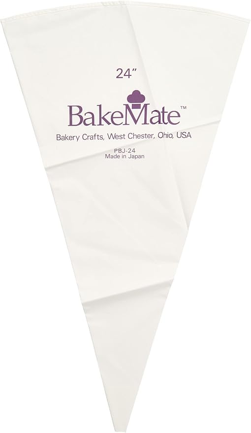 Reusable Pastry Bag, 24", Double-Coated Polyurethane Cake Piping Bag, Reinforced Bottom, Stitched Boarder, For Piping Frosting on Cakes, Cupcakes, and Cookies - 24"