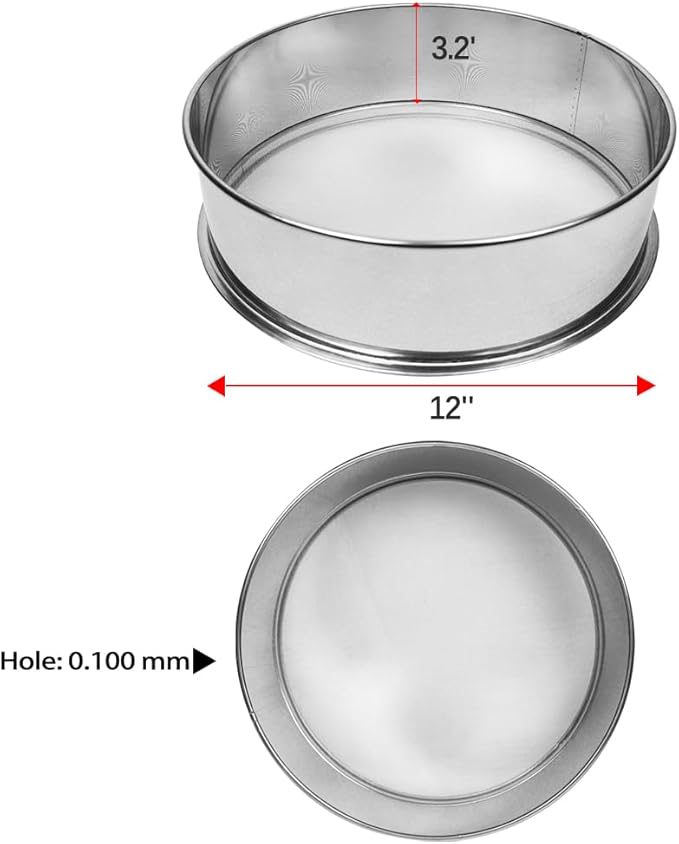 Vibrating Sieve 150 Mesh Screen Stainless Steel Vibrating Sifter Mesh Screen