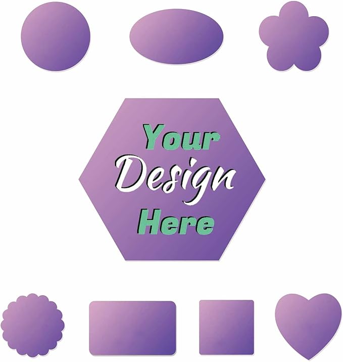 Custom Stickers for Business Logo Personalized Stickers Labels Customized with Photo, Name, Circle, Rectangle, Square, Waterproof Vinyl, Clear PVC,100,200pcs, 1",1.5",2", 3", 4",5" 6"