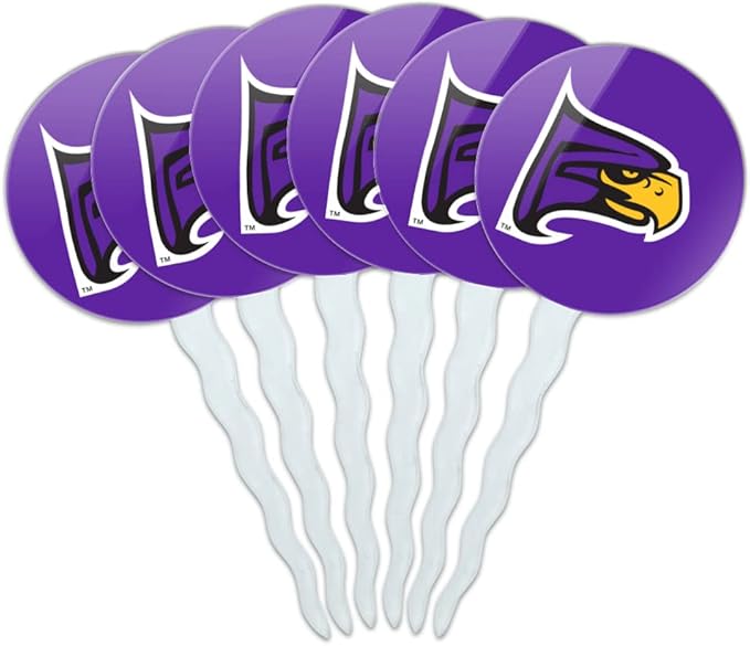 Hunter College Primary Logo Cupcake Picks Toppers Decoration Set of 6