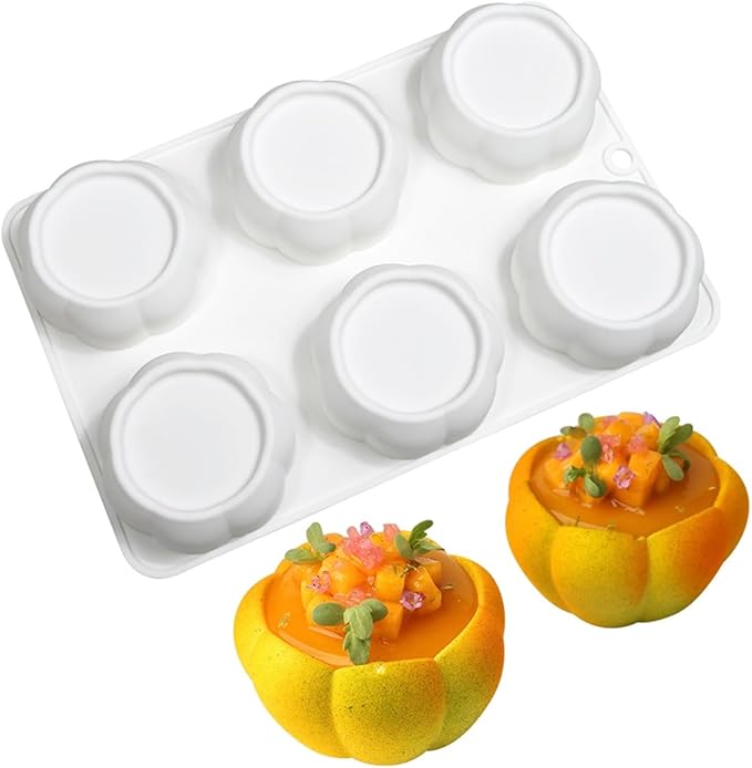 mostsom Silicone Mousse Cake Molds Cylinder Flower Border Pudding Cake Bakeware Baking Tools 3D Bread Pastry Mould DIY Birthday Wedding (H_ Flower)