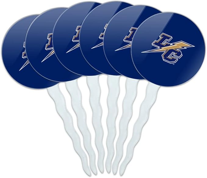 Lehman College Primary Logo Cupcake Picks Toppers Decoration Set of 6