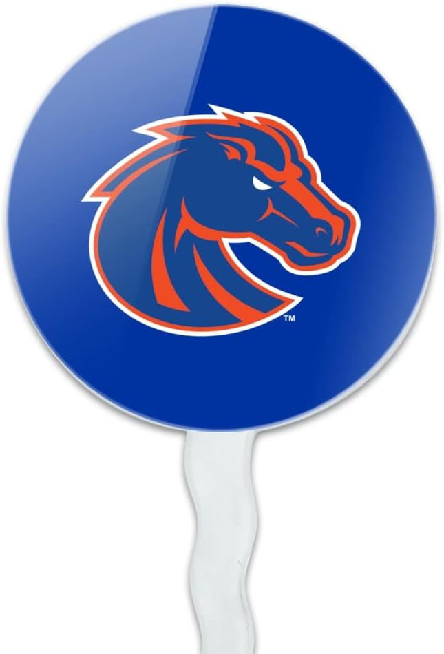 Boise State University Primary Logo Cupcake Picks Toppers Decoration Set of 6