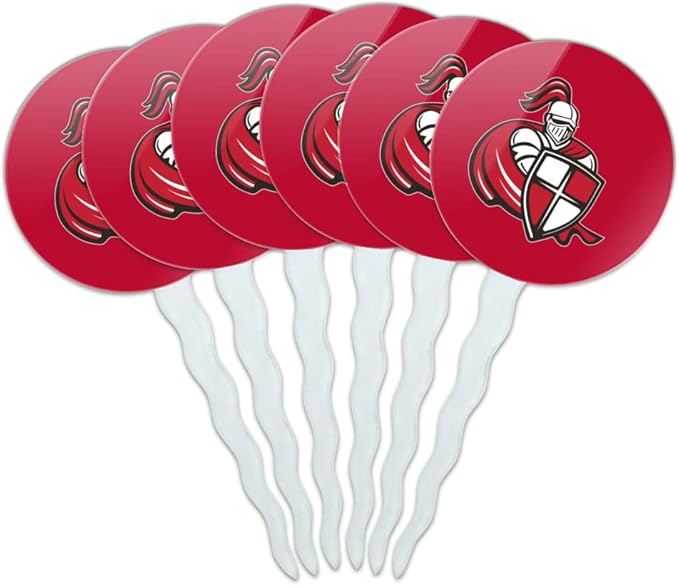 William Carey University Primary Logo Cupcake Picks Toppers Decoration Set of 6