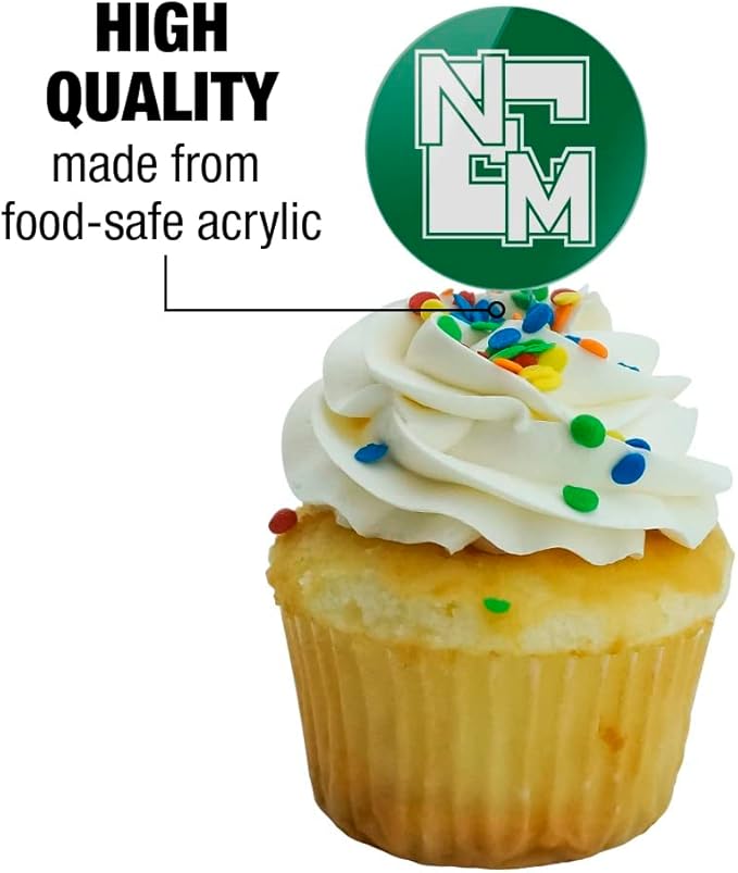 Eastern New Mexico University Primary Logo Cupcake Picks Toppers Decoration Set of 6