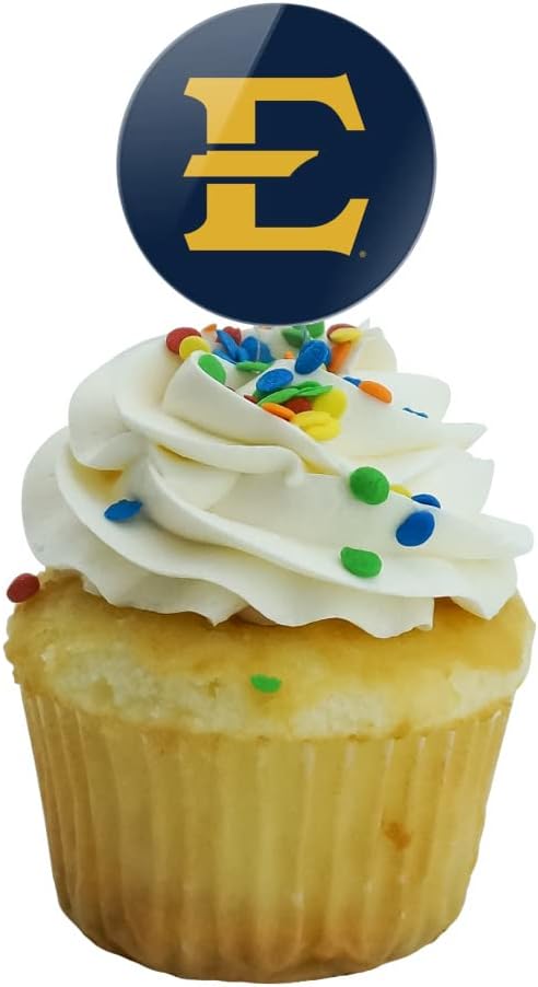 ETSU Primary Logo Cupcake Picks Toppers Decoration Set of 6
