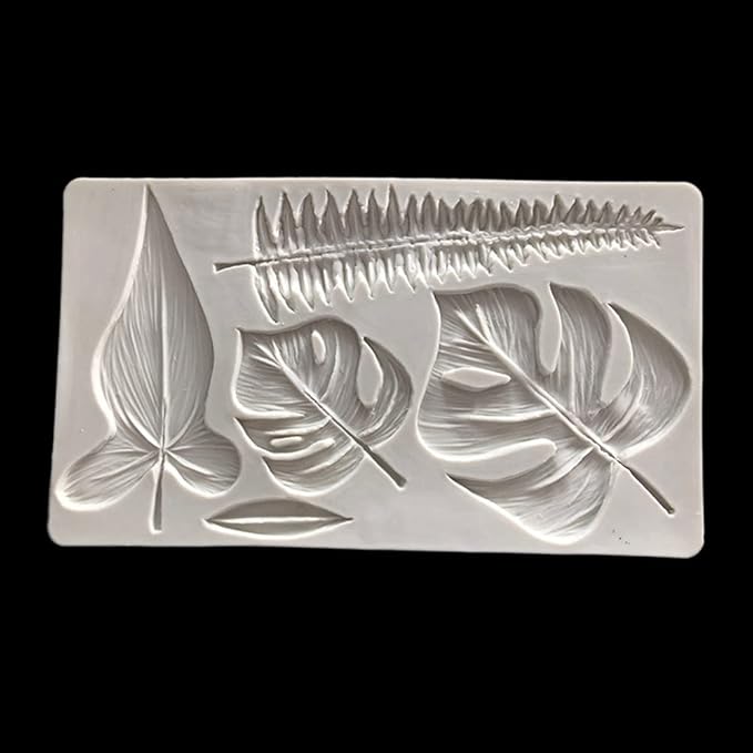 Leaf Silicone Mold Rose Flower Fondant Molds DIY Cake Decorating Tools Sugarcraft Candy Resin Clay Chocolate Gumpaste Moulds (2011.20.8CM)