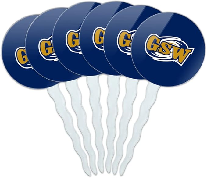Georgia Southwestern State University Primary Logo Cupcake Picks Toppers Decoration Set of 6
