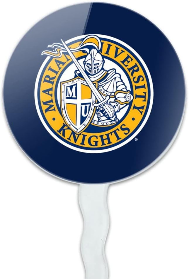 Marian University Primary Logo Cupcake Picks Toppers Decoration Set of 6