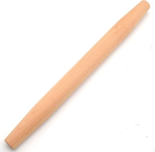 Wooden French Rolling Pin for Baking and Pastry (beech wood, 16 inches)