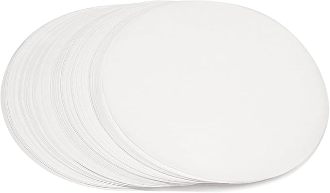 300 Pcs 8 Inch Round Parchment Paper, Round Parchment Paper for Baking, Round Parchment Liners for Tortillas, Cake Pan(White)