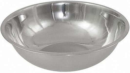 Crestware 4-Quart Stainless Steel Professional Mixing Bowl, 1mm Thick