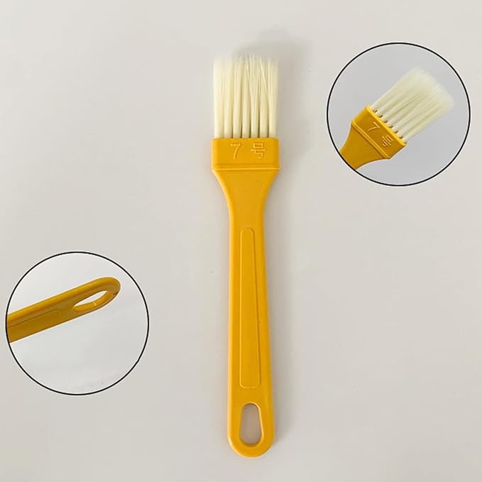 1 Pc Plastic Basting Pastry Brush Spread Oil Butter Sauce Marinades for BBQ Grill Baking Kitchen Cooking, Baste Pastries Cakes Meat Sausages Desserts, Outdoor Cooking Tools, Dishwasher Safe (D)