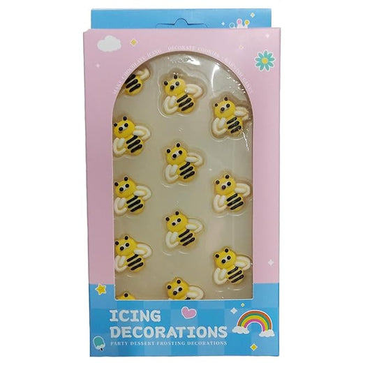 Edible Candy Bee Cake Decorations Dessert Sugar Sprinkles Party Cookie DIY Cake Cupcake Topper Icing Frosting Decoration Holiday Supplies