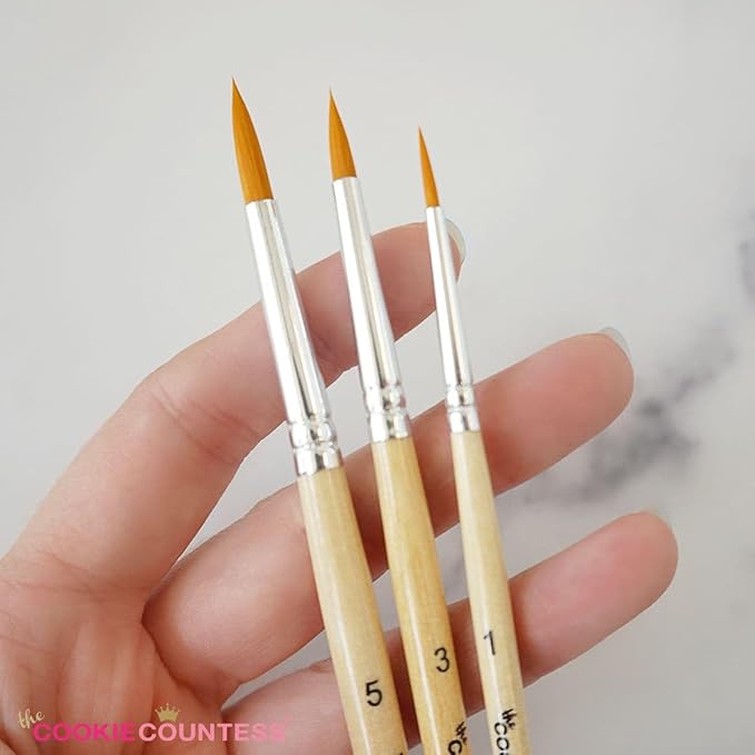The Cookie Countess Set of 6 Cookie Decorating Cake Decorating Brushes
