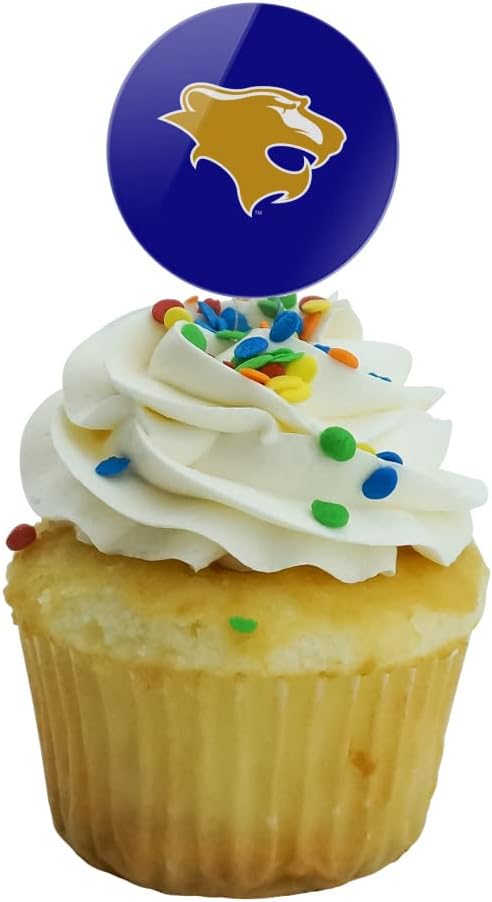 Georgian Court University Primary Logo Cupcake Picks Toppers Decoration Set of 6