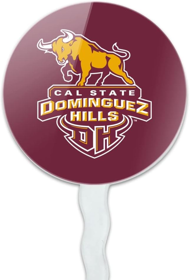 California State University Dominguez Hills Primary Logo Cupcake Picks Toppers Decoration Set of 6