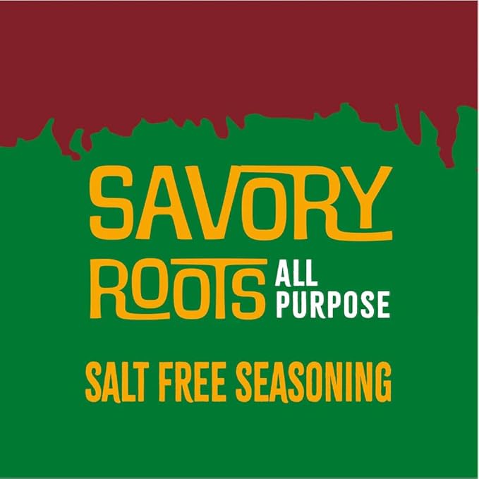 Simtol Foods Savory Roots All Purpose Salt Free Seasoning – Premium Sodium-Free Seasoning Blend for Meat, Veggies, Soups & More – Bold Flavor with No Salt – All Natural, MSG-Free, Non-GMO, 5 oz