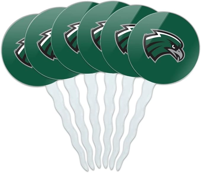 Northeastern State Primary Logo Cupcake Picks Toppers Decoration Set of 6