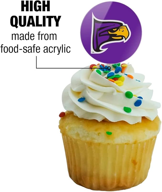 Hunter College Primary Logo Cupcake Picks Toppers Decoration Set of 6