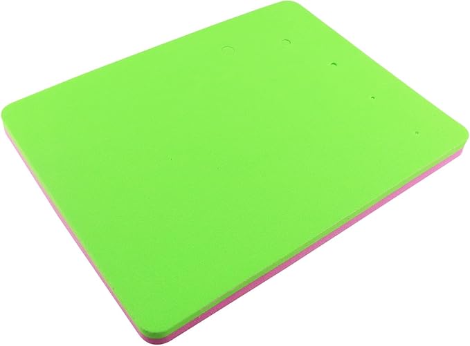 Fondant Foam Pad Sponge Mat Paste/Sugar Flower/Gum/Chocolate/Clay Modelling Tools Drying Tray for Sugarcraft, Cake Decoration, Handmade, DIY (Green and Pink)