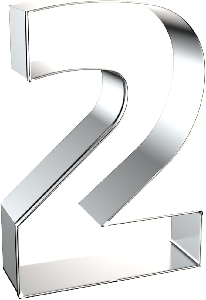 4 Inch Number Cookie Cutter Set - 9 Pcs Extra Large Xzhloym Cookie Cutters Shapes - Stainless Steel