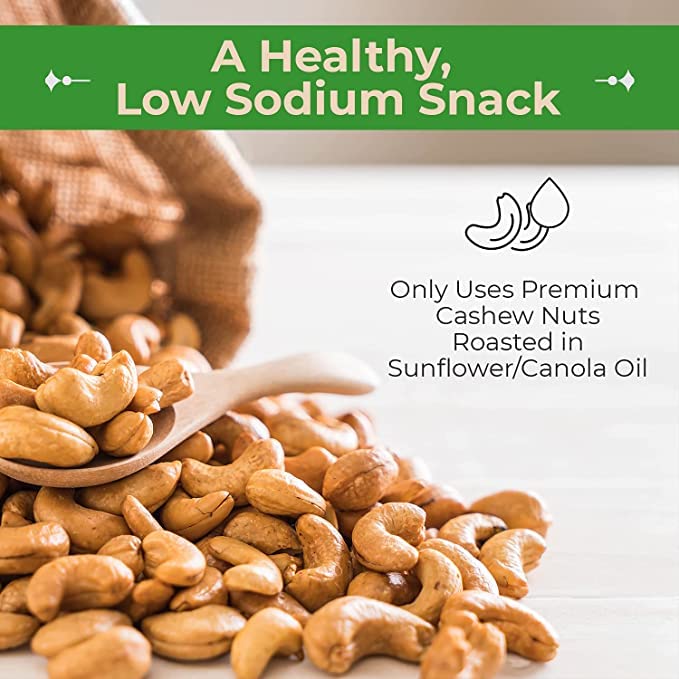 Sincerely Nuts – Whole Cashews Roasted and Salted | One Lb. Bag | Deluxe Kosher Snack Food | Healthy Source of Protein, Vitamin & Mineral Nutritional Content | Gourmet Quality Vegan Cashew Nut
