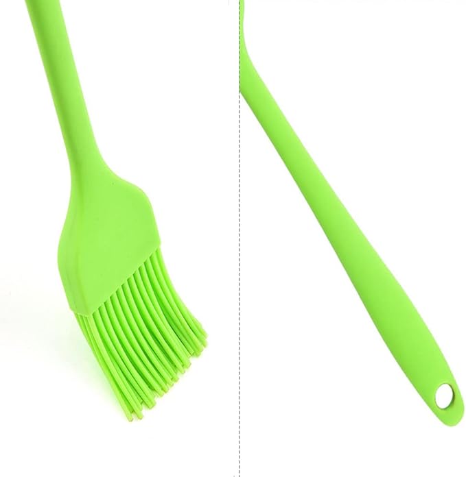 Silicone brush, Oil Brush for BBQ Kitchen Cooking Baking and Grilling (7 PCS,orange)