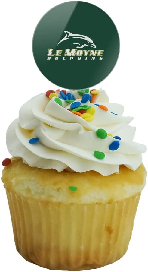 Le Moyne College Primary Logo Cupcake Picks Toppers Decoration Set of 6