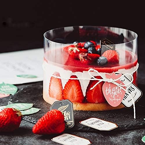 Cake Decorating,Cake Collars 4 x 394 inch, Acetate Rolls, Clear Cake Strips, Transparent Cake Rolls, Mousse Cake Acetate Sheets for Chocolate Mousse Baking Decorate