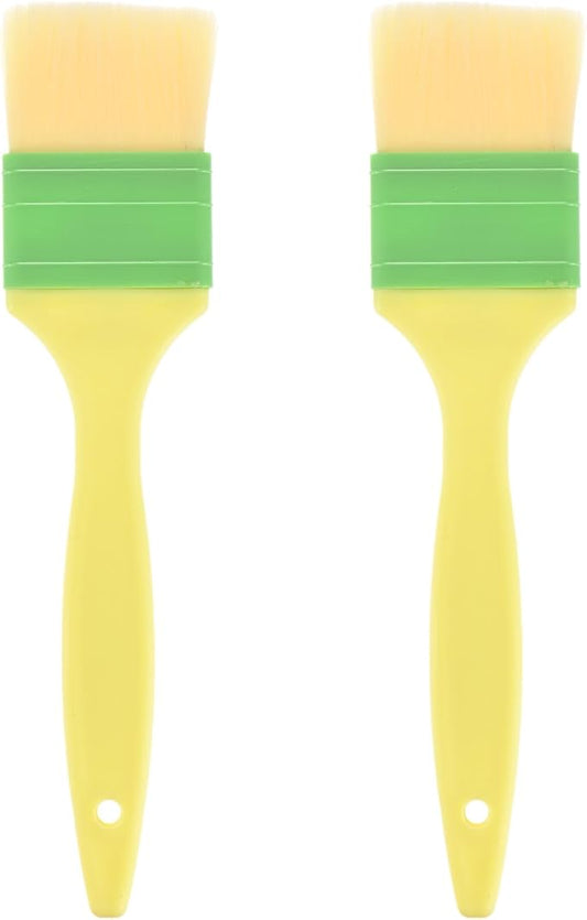 2-Pack Pastry Brush, Soft Basting Baking BBQ Oil Brush for Cooking/Barbecue/Kitchen [2"]