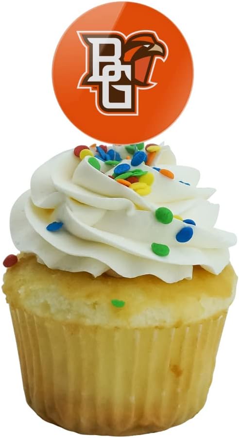 Bowling Green Primary Logo Cupcake Picks Toppers Decoration Set of 6