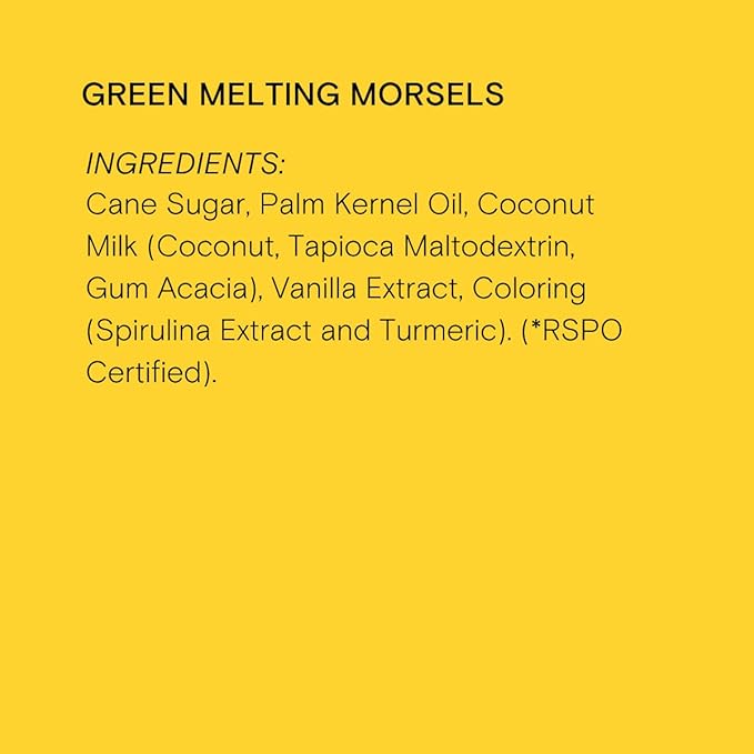 Supernatural Dye-Free Melting Morsels, Green - Plant-Based, Vegan, Kosher, No Artificial Colors, 6oz