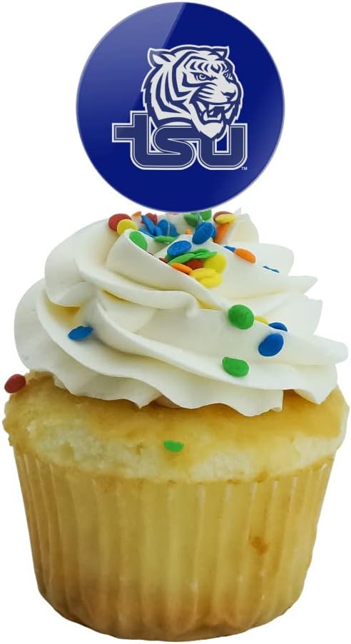 Tennessee State University Primary Logo Cupcake Picks Toppers Decoration Set of 6