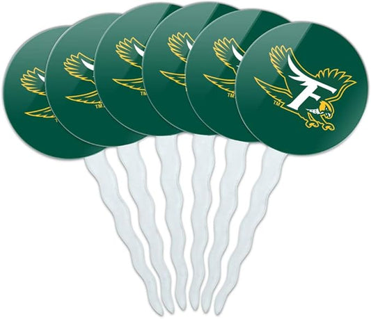 Fitchburg State University Falcons Logo Cupcake Picks Toppers Decoration Set of 6