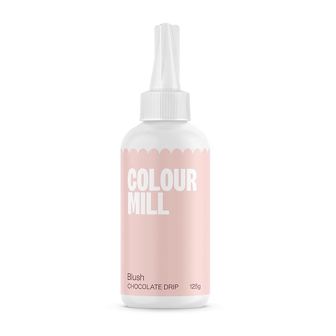 Colour Mill Chocolate Drip Easy-Melt Drizzle for Desserts, 125 Grams Blush