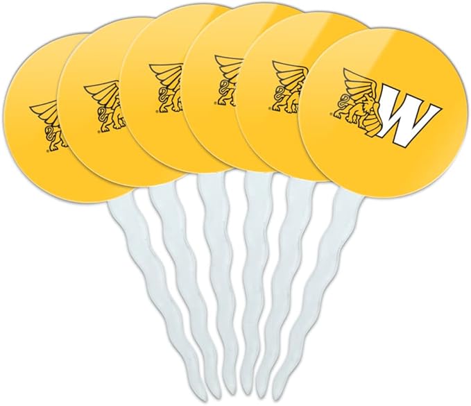Missouri Western State University Primary Logo Cupcake Picks Toppers Decoration Set of 6