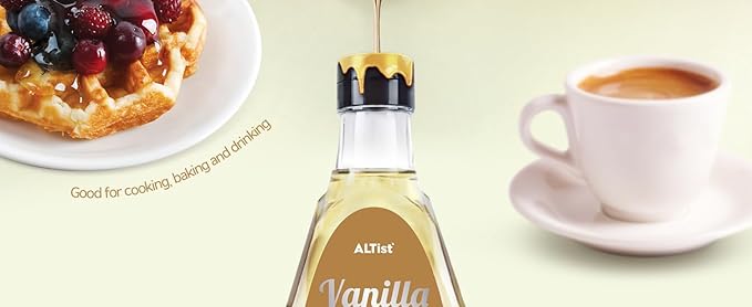 ALTist Allulose Syrup Sweetener – Zero Calorie Liquid Sugar Alternative, Keto, Vegan, Non-GMO, Plant-Based | 1:1 Sugar Replacement, No Net Carbs, Zero Fat, 17.7 fl oz x 2 Bottle - Vanilla