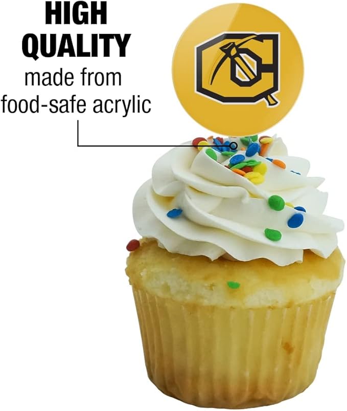Cameron University Primary Logo Cupcake Picks Toppers Decoration Set of 6
