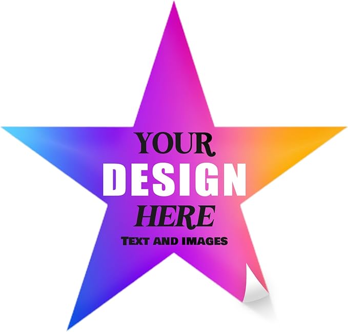 Custom Vinyl Stickers - Waterproof Fade-Resistant Labels with Your Design/Logo/Text/Image, Full Color Print, for Business and Personal Use (Multiple Shapes 1-6 Inches, 50-1000 Count)