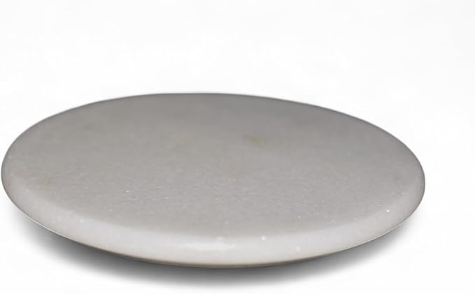 Marble Rolling Pin (white chakla, 11 x11 inches)