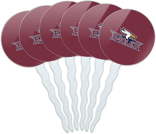 Texas A&M University - Texarkana Primary Logo Cupcake Picks Toppers Decoration Set of 6