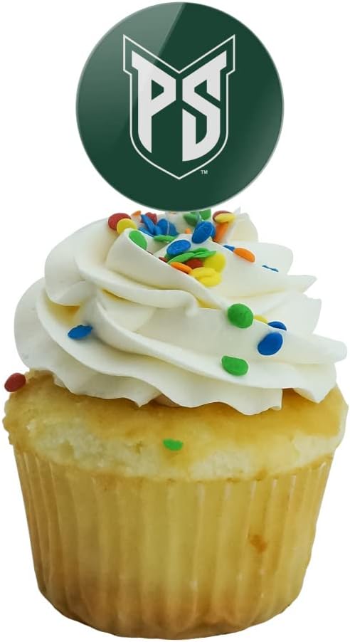 Portland State University Primary Logo Cupcake Picks Toppers Decoration Set of 6