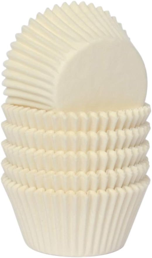 White Cupcake Liners Greaseproof Paper Standard Baking Cups for Wedding Party and More, 150-Count