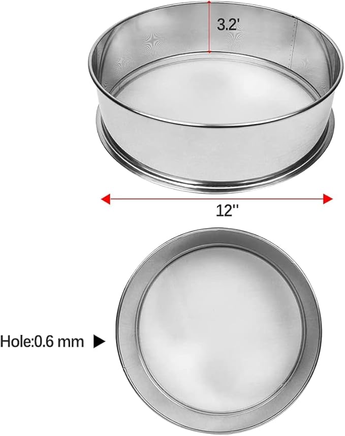 Vibrating Sifter Mesh Screen Stainless Steel Vibrating Sieve Mesh Screen 30 Mesh for Automatic Powder Sifter Machine